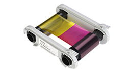 Полноцветная лента (YMCFKO) с УФ панелью на 500 оттисков с чистящим роликом  в Вологде